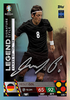 Mesut Ozil Germany Topps Match Attax EURO 2024 Legend Signature Style #LSS1